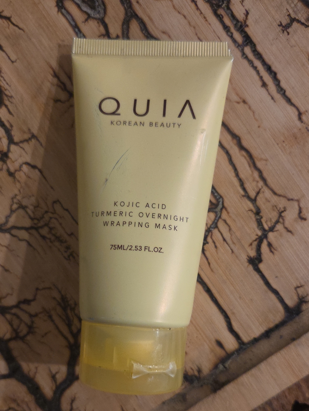 OUAI Yellow Turmeric Overnight Wrapping Mask